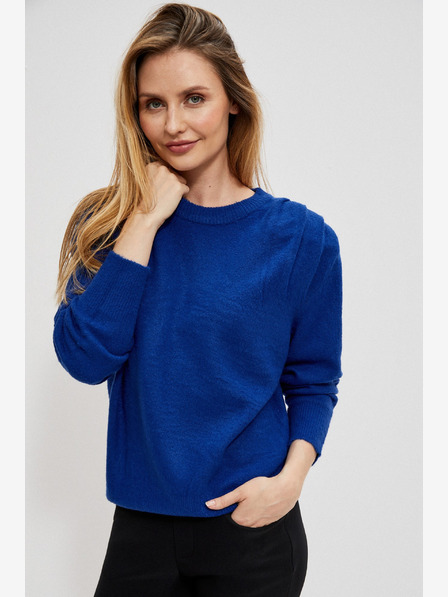 Moodo Син дамски пуловер Moodo