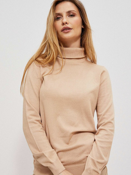 Moodo Бежово дамско поло Moodo