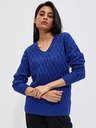 Moodo Син дамски пуловер Moodo
