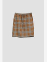 Moodo Кафява дамска карирана пола Moodo