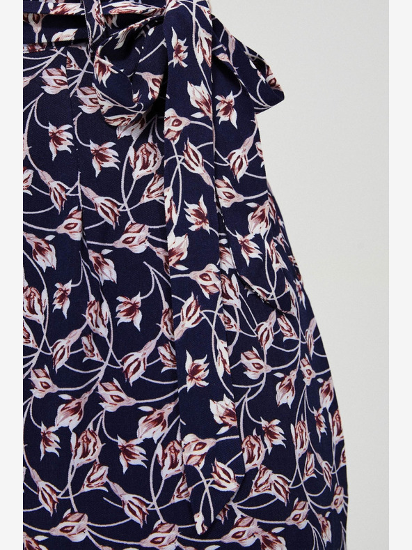 Moodo Тъмносиня дамска пола на цветя Moodo