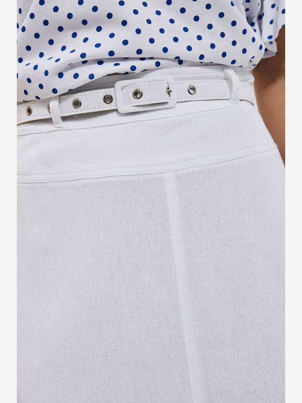 Moodo Бяла дамска пола Moodo