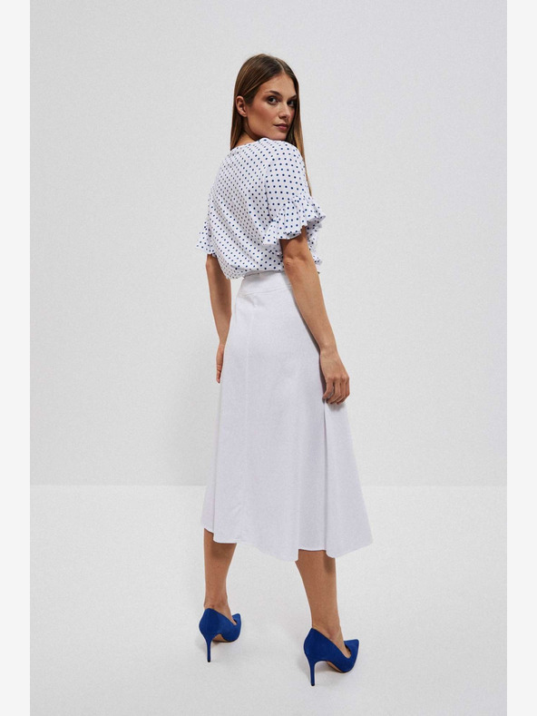 Moodo Бяла дамска пола Moodo