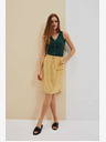 Moodo Жълта пола с джобове Moodo
