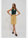 Moodo Жълта пола с джобове Moodo
