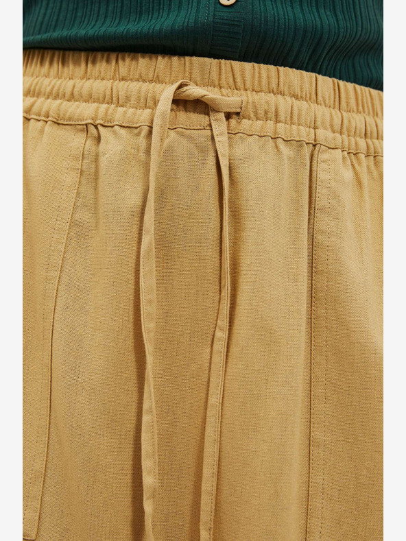 Moodo Жълта пола с джобове Moodo