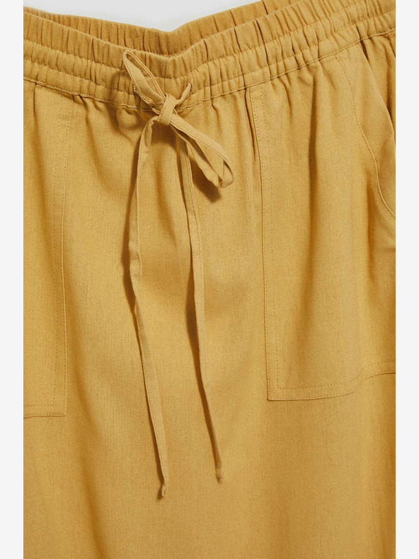 Moodo Жълта пола с джобове Moodo