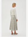 Moodo Зелена и бяла дамска пола с шарки Moodo