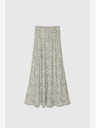 Moodo Зелена и бяла дамска пола с шарки Moodo
