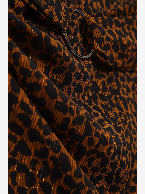 Moodo Черно-кафява дамска шарена пола Moodo