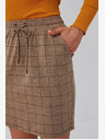 Moodo Кафява дамска карирана пола Moodo