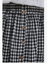 Moodo Бяло-черна карирана дамска пола Moodo