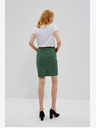 Moodo Зелена дамска пола с колан Moodo
