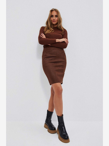 Moodo Кафява дамска пола Moodo