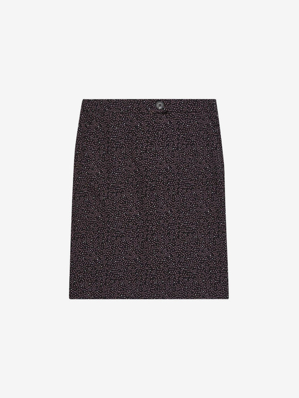 Moodo Черна дамска пола с шарки Moodo