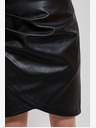 Moodo Черна дамска пола от изкуствена кожа Moodo