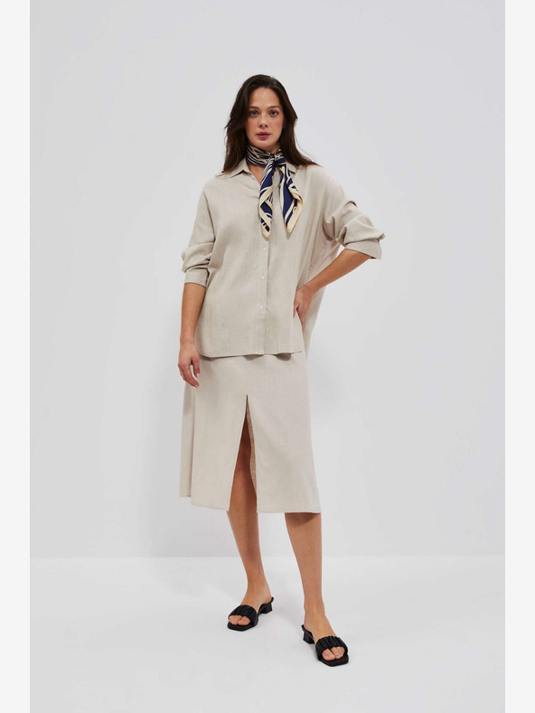 Moodo Бежова пола за жени Moodo