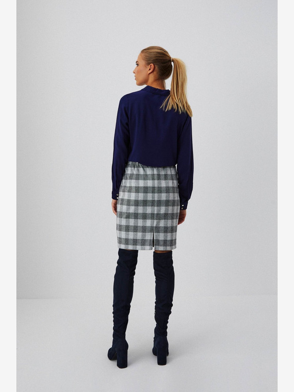 Moodo Сива карирана пола за жени Moodo