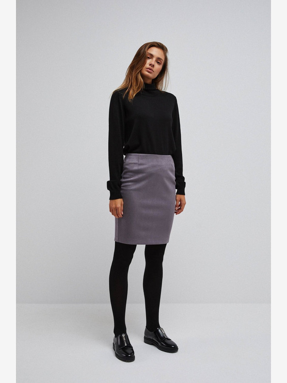 Moodo Сива карирана пола за жени Moodo