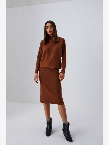 Moodo Кафява дамска пола Moodo