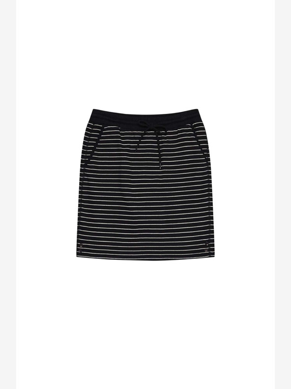 Moodo Бяло-черна раирана пола за жени Moodo