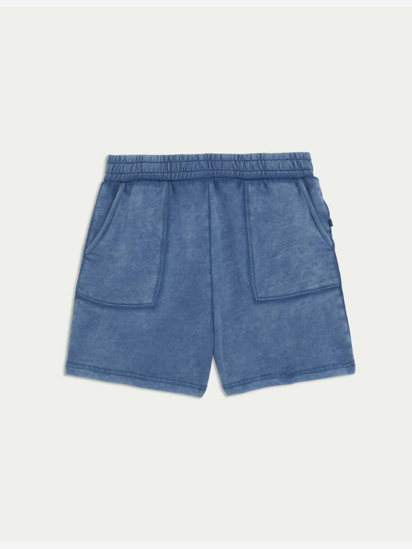 Marks & Spencer Къси панталони с подлепващи шевове, чист памук Marks & Spencer синьо