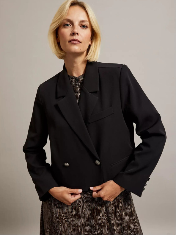 Moodo Черно дамско късо яке Moodo