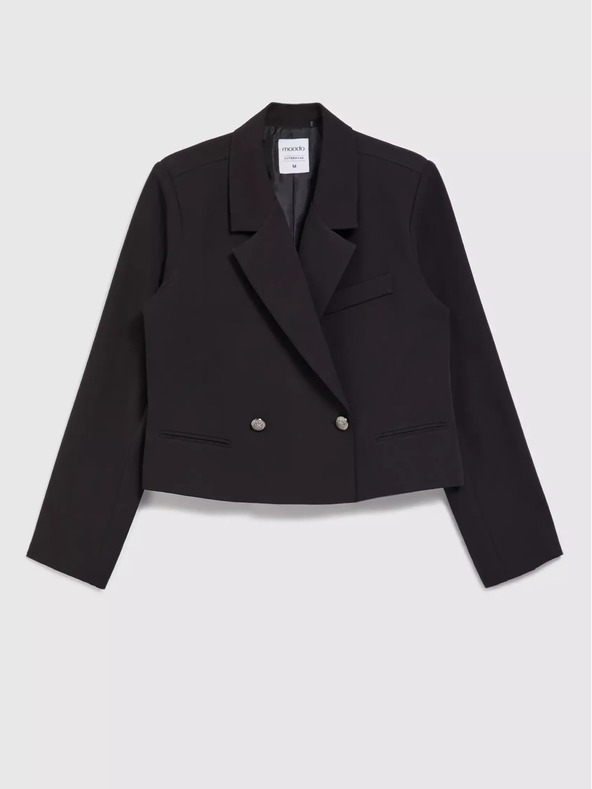 Moodo Черно дамско късо яке Moodo