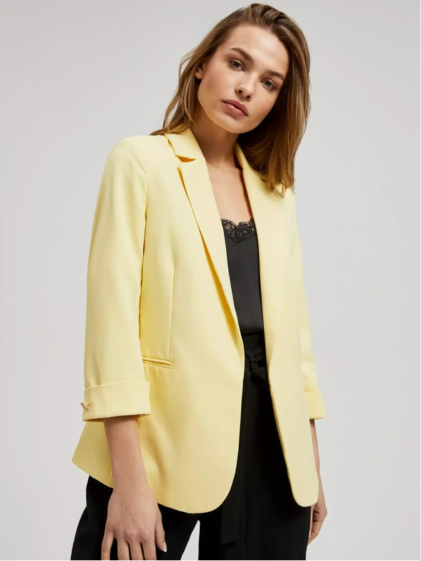 Moodo Жълто яке с 3/4 ръкав Moodo