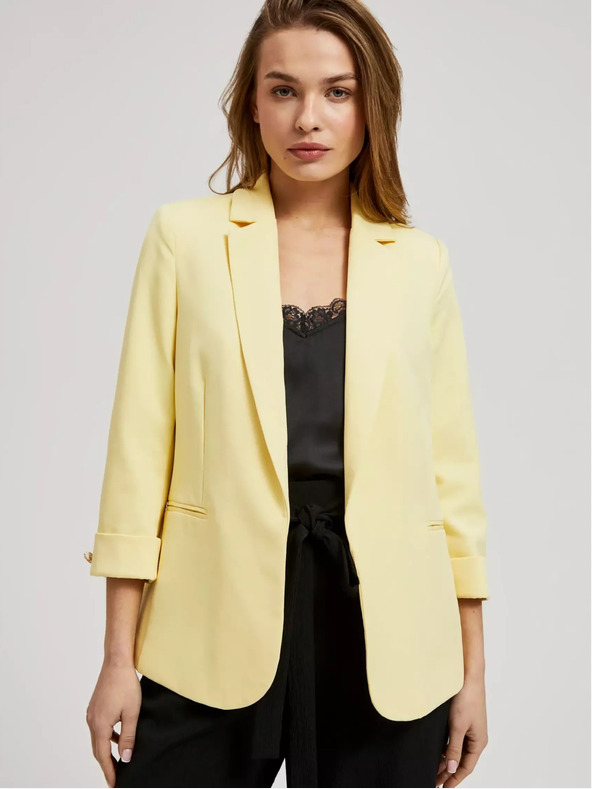 Moodo Жълто яке с 3/4 ръкав Moodo