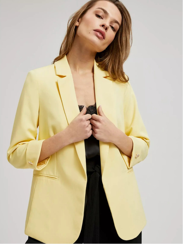 Moodo Жълто яке с 3/4 ръкав Moodo