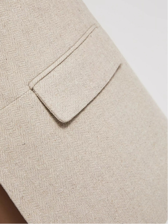 Moodo Бежов дамски блейзър Moodo