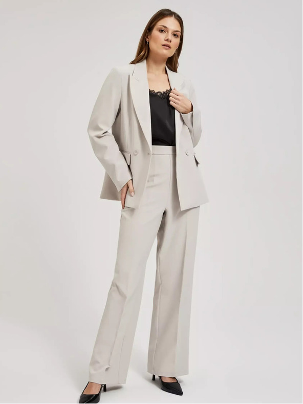 Moodo Бежов дамски блейзър Moodo