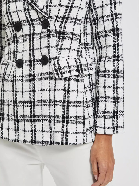 Moodo Черно-бяло карирано яке Moodo