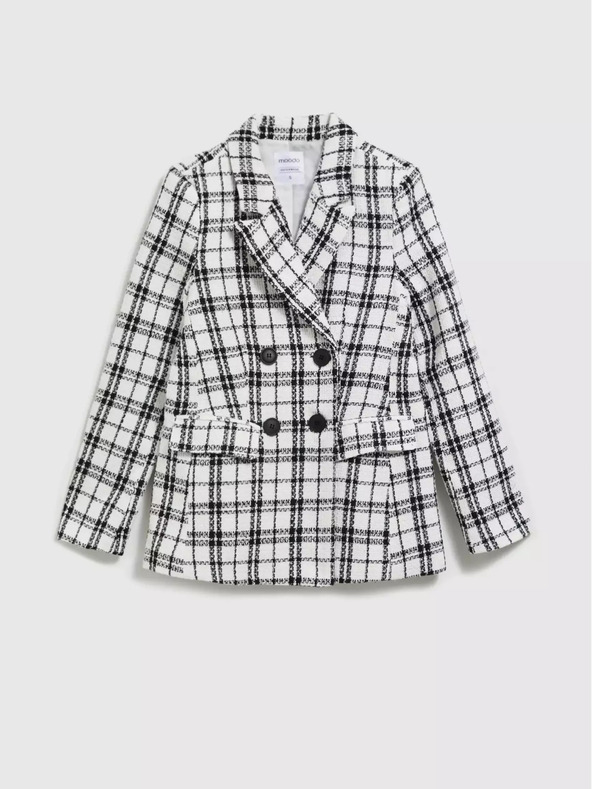 Moodo Черно-бяло карирано яке Moodo