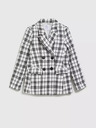 Moodo Черно-бяло карирано яке Moodo