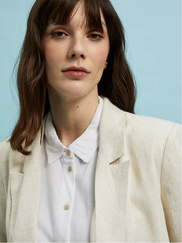 Moodo Бежов дамски блейзър Moodo