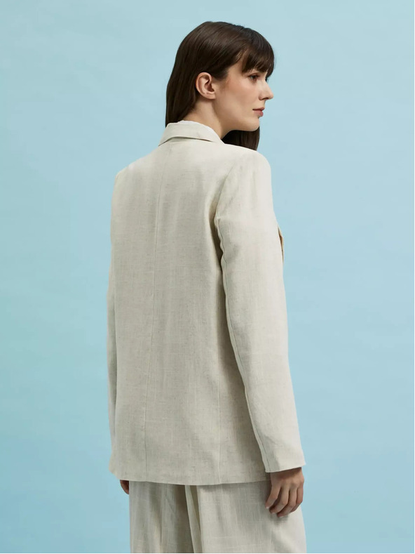 Moodo Бежов дамски блейзър Moodo