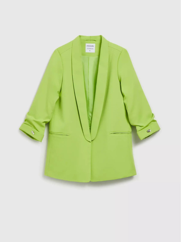 Moodo Зелено сако с 3/4 ръкав Moodo