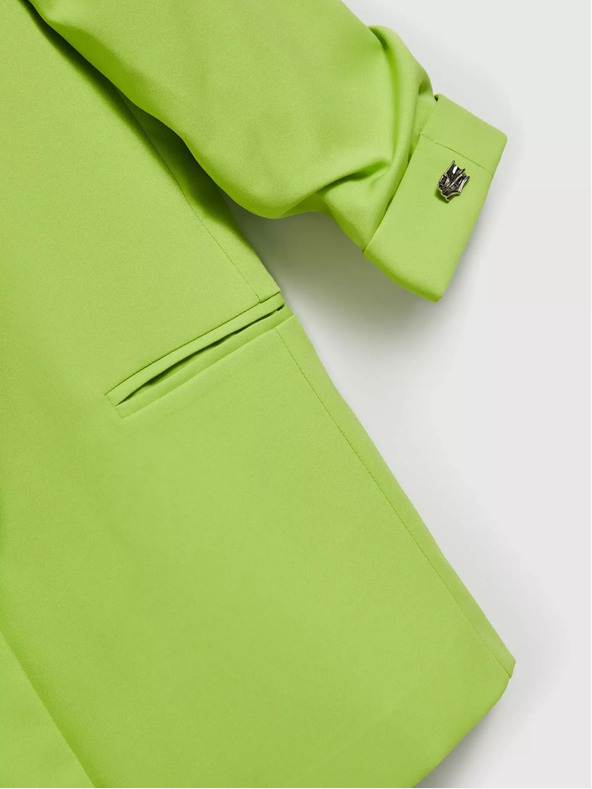 Moodo Зелено сако с 3/4 ръкав Moodo