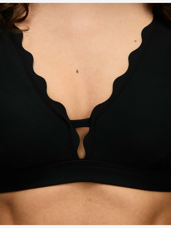 Marks & Spencer Горнище на бикини с подплънки с деколте Marks & Spencer черно