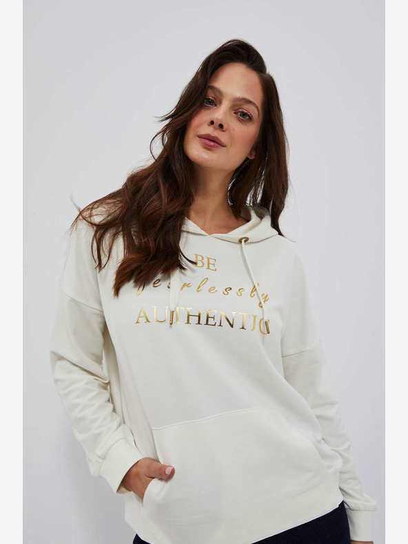 Moodo Кремава дамска качулка Moodo