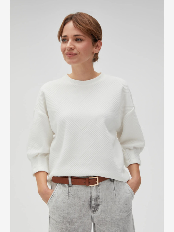 Moodo Бяла дамска качулка Moodo