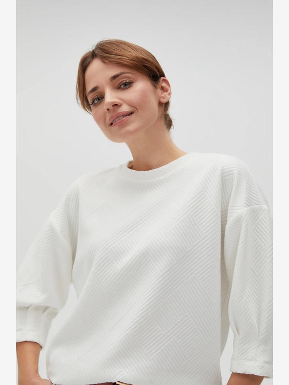 Moodo Бяла дамска качулка Moodo