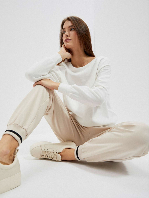 Moodo Бяла дамска качулка Moodo