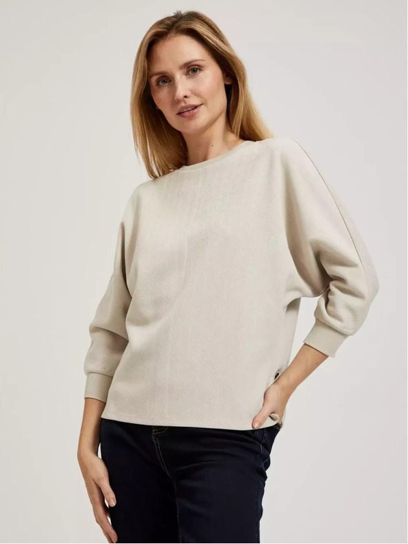 Moodo Бежов дамски суитшърт Moodo