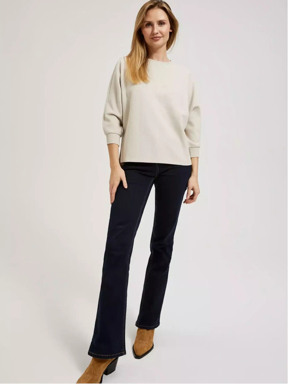 Moodo Бежов дамски суитшърт Moodo