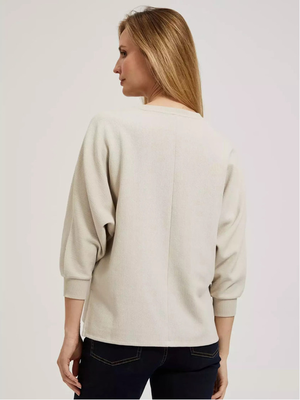 Moodo Бежов дамски суитшърт Moodo