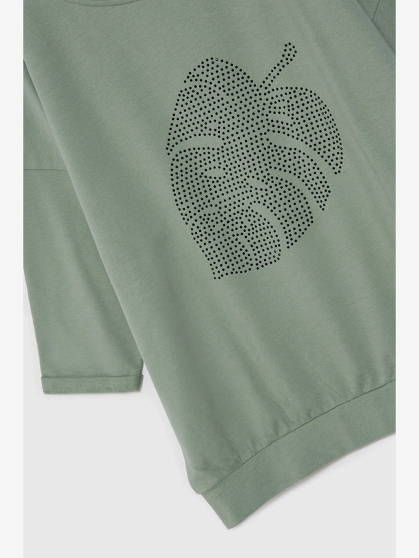 Moodo Зелен дамски суитшърт Moodo