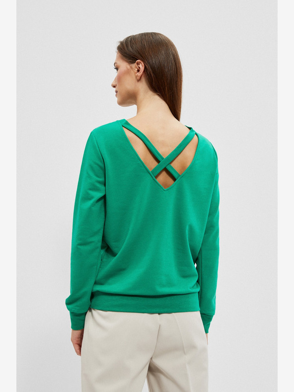 Moodo Зелен дамски суитшърт Moodo